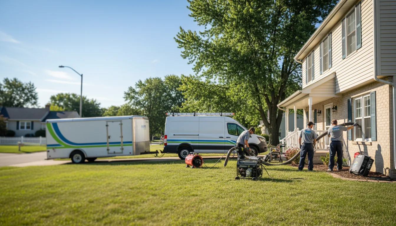 Flooded Basement Restoration And Cleanup With Repair in Griffin, IN near me